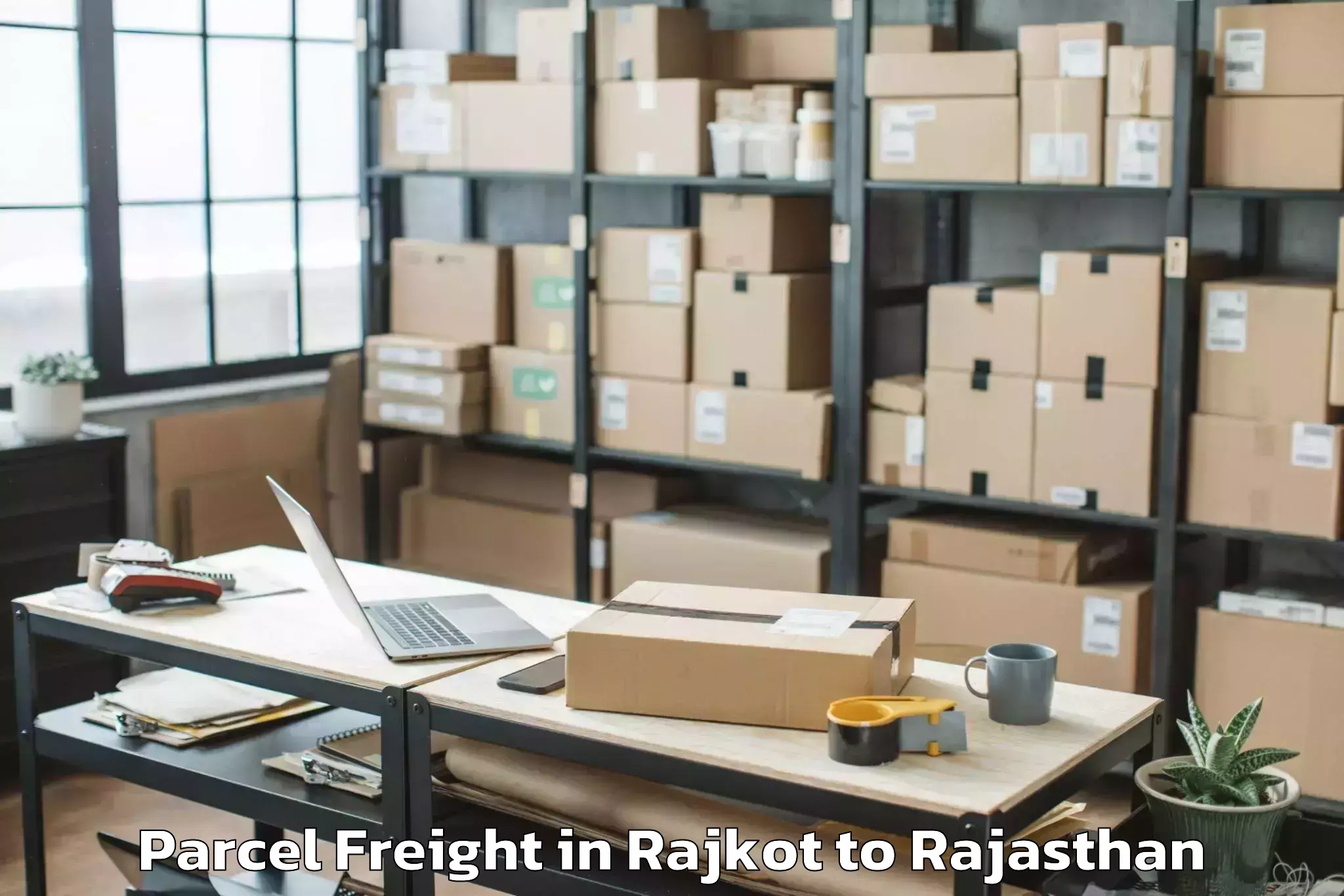 Book Your Rajkot to Sir Padampat Singhania Univers Parcel Freight Today